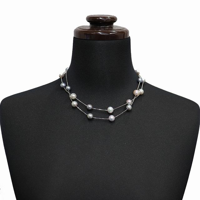 TASAKI タサキ 田崎 ステーション パール ロングネックレス K18 TASAKI タサキ 田崎 ステーション パール ロングネックレス K18