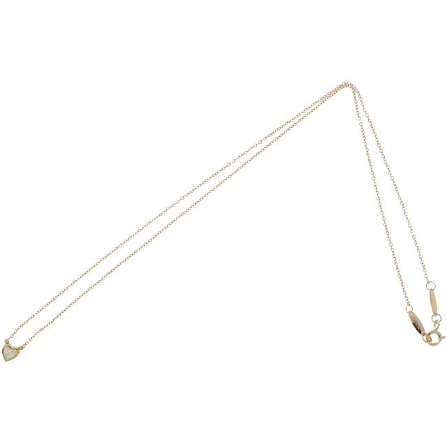 美品【ティファニー】K18RG バイザヤード　ハートシェイプ　ダイヤ　ネックレス 美品【ティファニー】K18RG バイザヤード ハートシェイプ ダイヤ