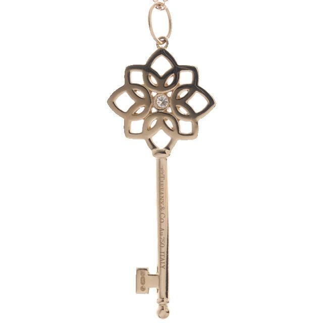 ティファニー キー ウォーブン キー ペンダント ダイヤモンド ゴールド Tiffany Keys （新品仕上げ済）ティファニー TIFFANY ウォーブン キー