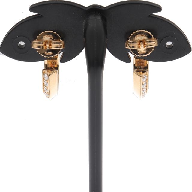 【美品】ティファニー K18WG T ワン フープ ピアス 片耳用 6625 美品】ティファニー K18WG T ワン フープ ピアス 片耳用 6625