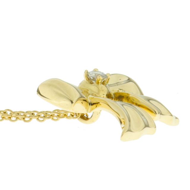 Tiffany & Co. ゴールド リボンネックレス TIFFANY&Co. ティファニー リボン ネックレス 18金 K18ゴールド