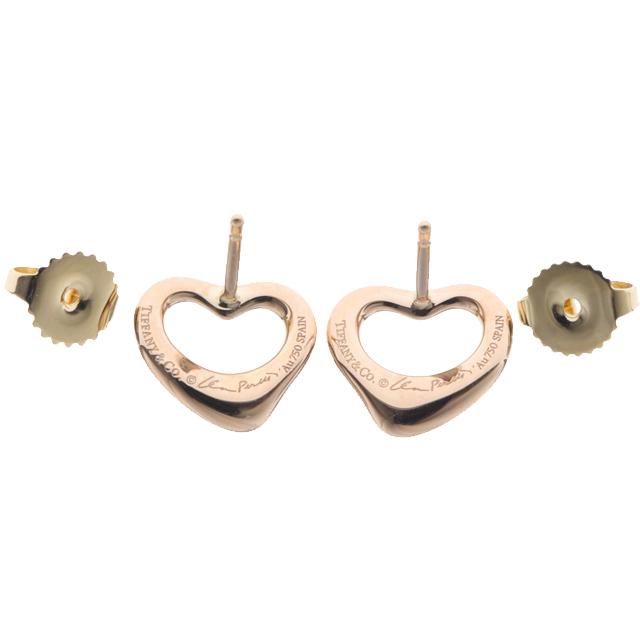 【新品仕上げ済】ティファニー K18 オープンハート フープピアス片耳用5695 楽天市場】ティファニー オープンハート ピアス K18イエロー