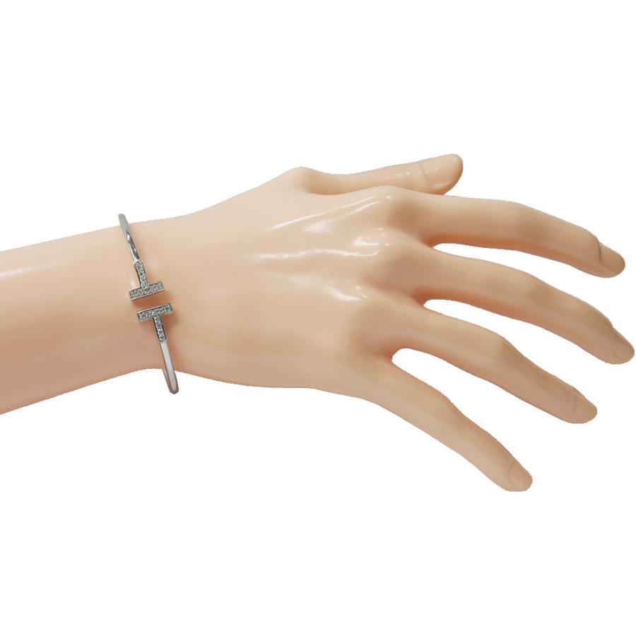 【箱付】TIFFANY&Co  750 Tワイヤーバングル k18 ホワイト 箱付】TIFFANY&Co 750 Tワイヤーバングル k18 ホワイト 全ての