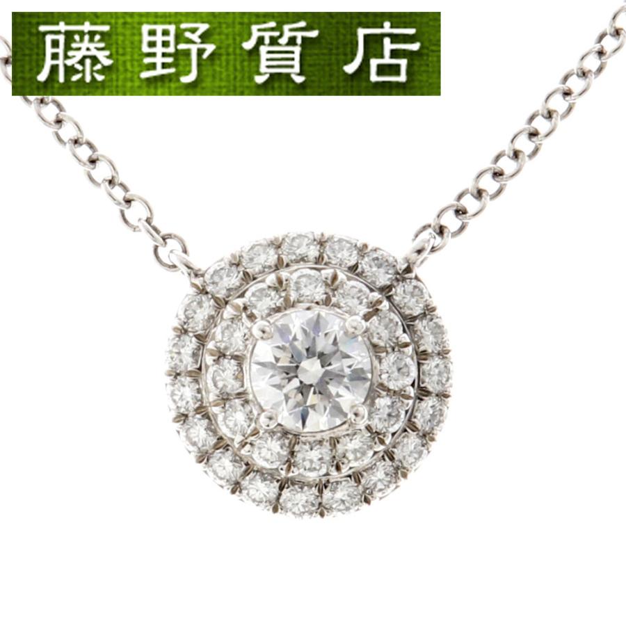 TIFFANY SOLESTE ティファニー ソレスト ダイヤ ネックレス PT950 × 約