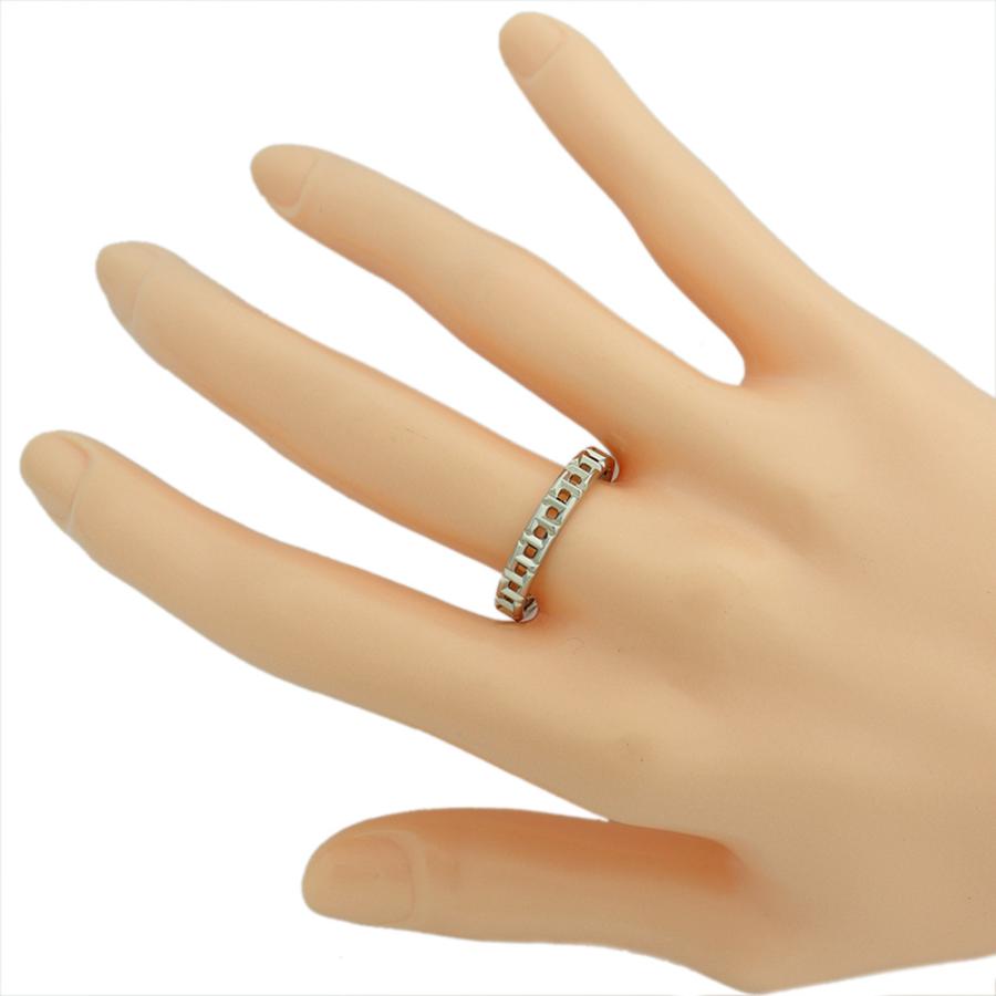 ティファニー　K18 ホワイトゴールド　ナロー　リング　　17.5号 ティファニー K18 ホワイトゴールド ナロー リング 17.5号