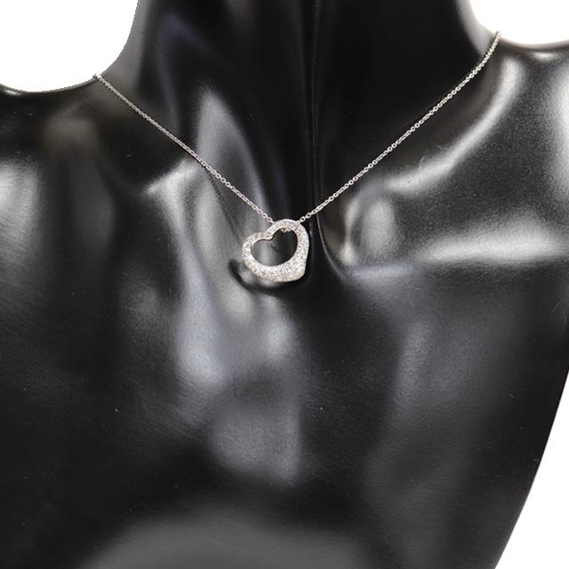 最終値下げ　Tiffany&Co.Pt950 オープンハートネックレス TIFFANY&Co. (新品仕上げ済) ティファニー TIFFANY オープン