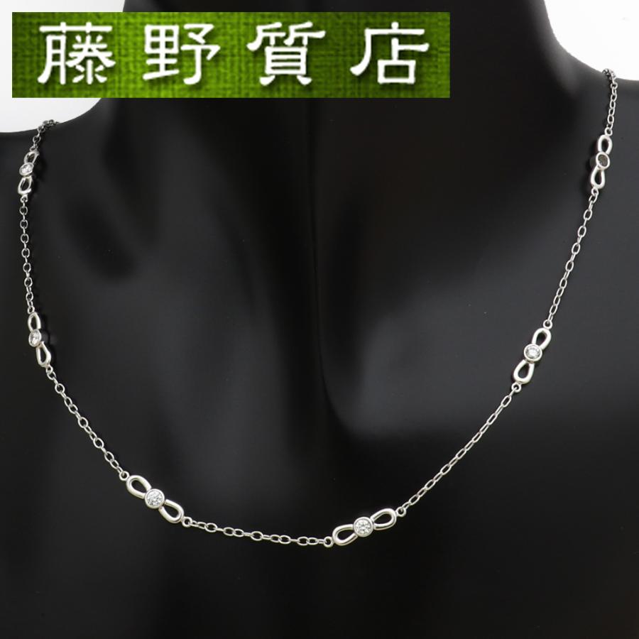 TIFFANY BOW （美品）ティファニー ボウ リンク ネックレス リボン K18
