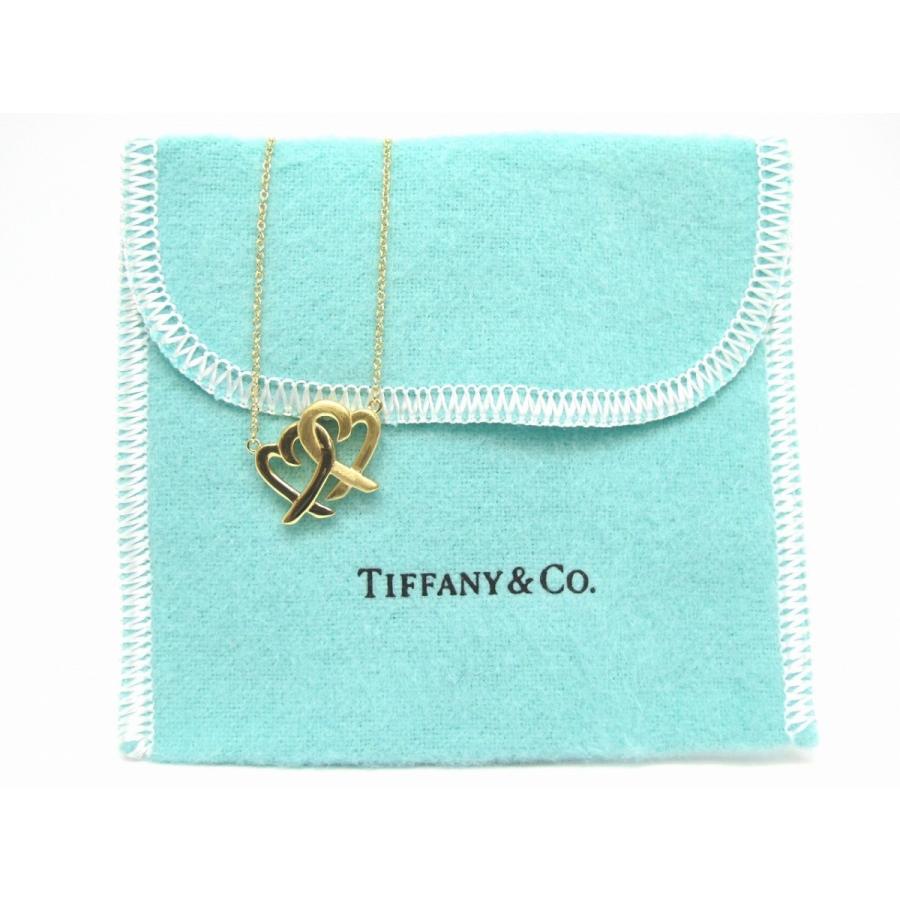 美品) ティファニー TIFFANY ラビングハート インターロッキング 美品) ティファニー TIFFANY ラビングハート インターロッキング