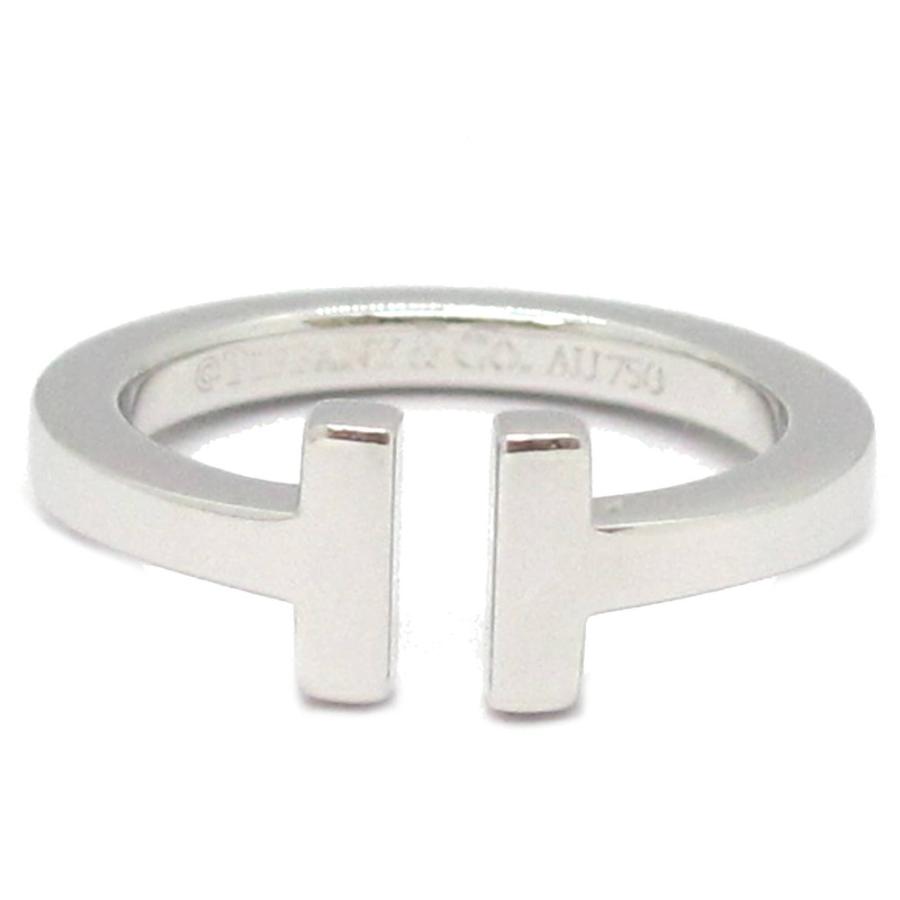 TIFFANY&Co. ティファニー Tスクエアリング #14 ホワイト