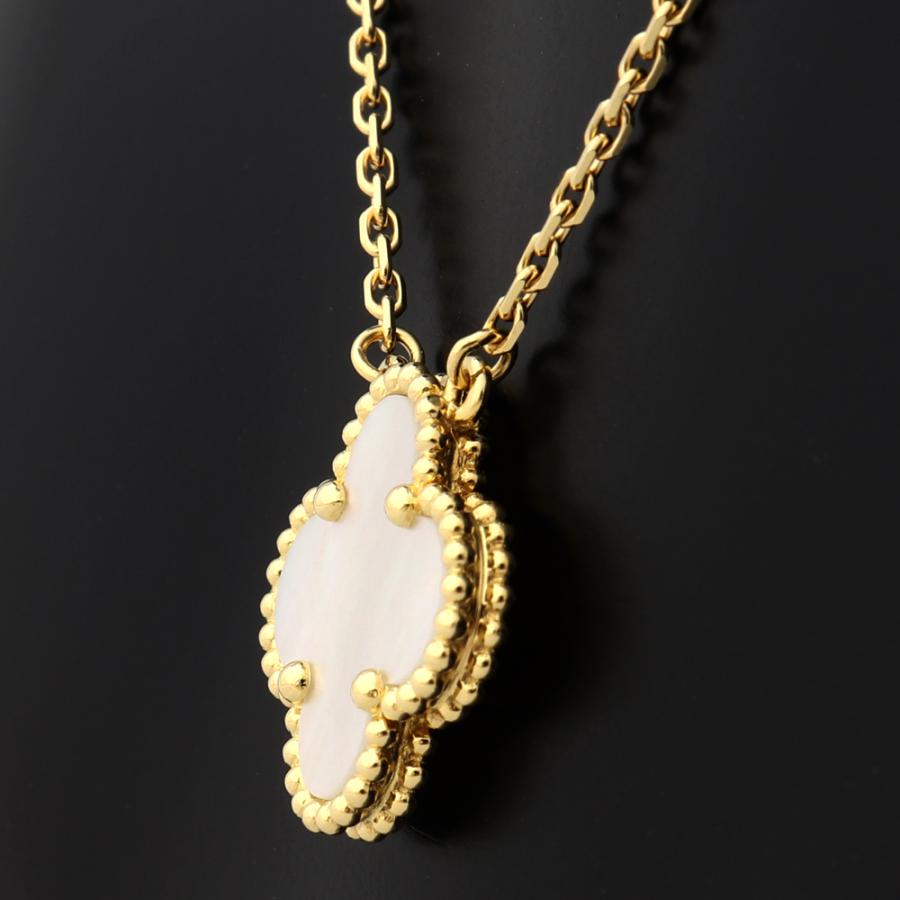 ヴァンクリーフ ヴィンテージアルハンブラ K18YG ネックレス アルハンブラ ヴァンクリーフ&アーペル VAN CLEEF ARPELS VCA