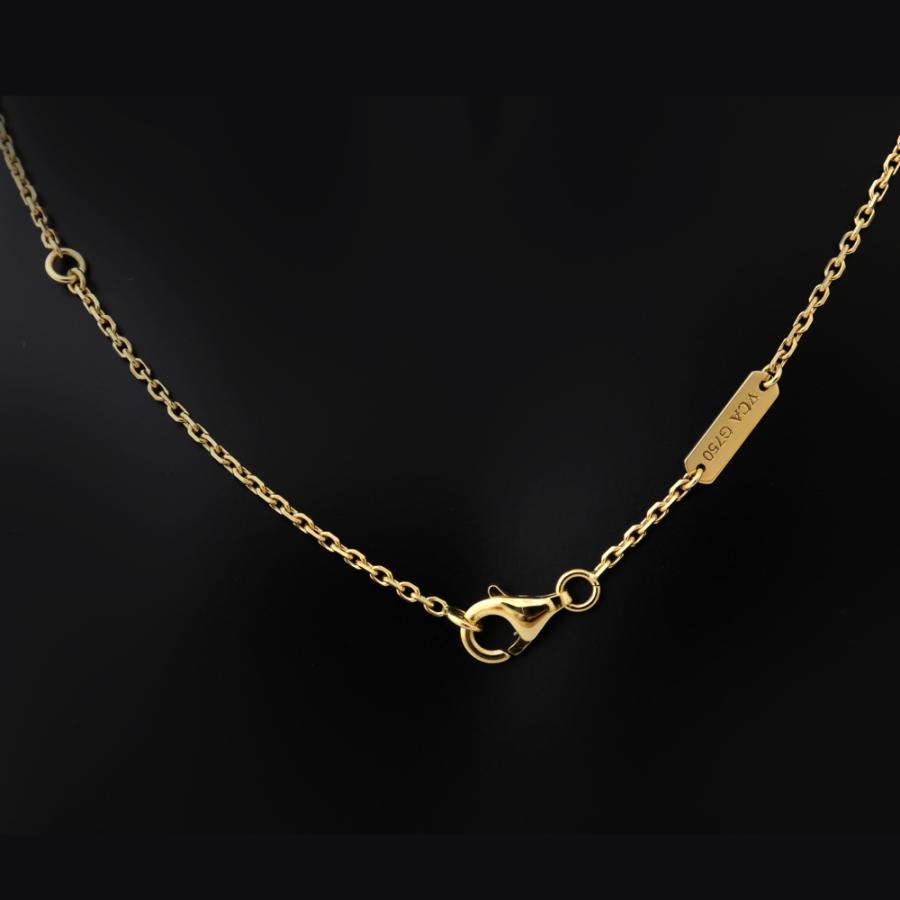 ヴァンクリーフ ヴィンテージアルハンブラ K18YG ネックレス アルハンブラ ヴァンクリーフ&アーペル VAN CLEEF ARPELS VCA