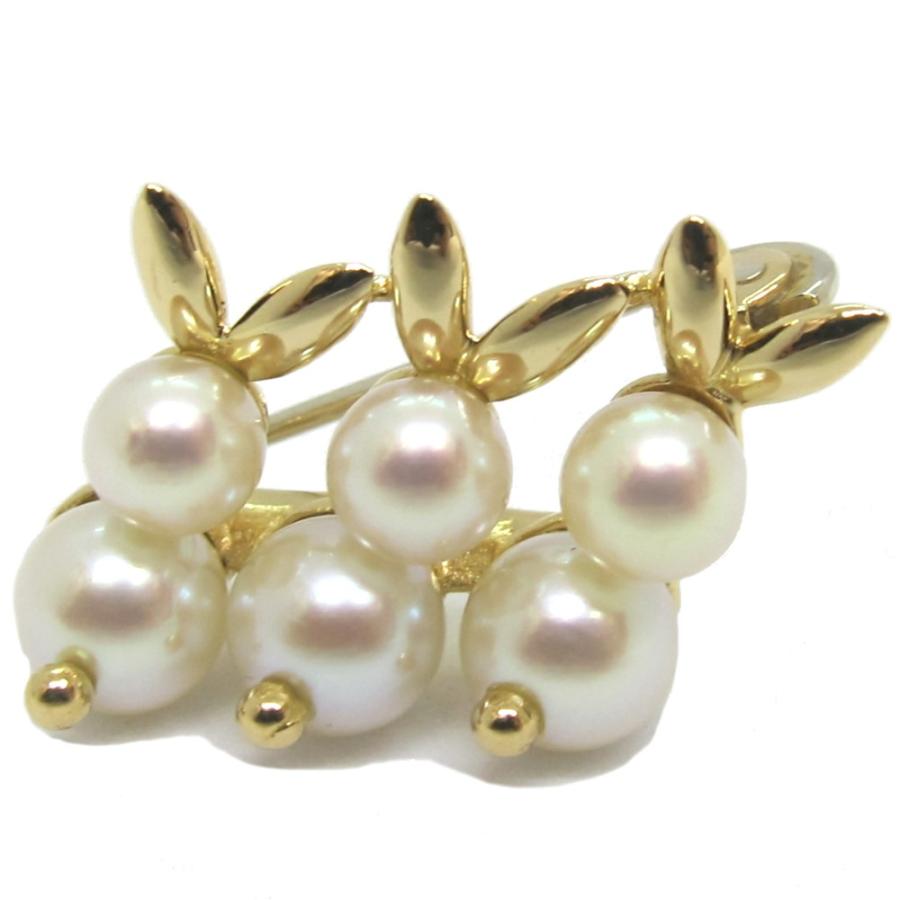 リーフパールブローチ オリジナルポーチ付　美品 リーフパールブローチ オリジナルポーチ付 美品 リーフパール