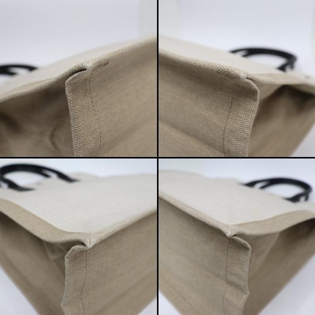 中古品★サンローラン ノースサウス トートバッグ ベージュ系 Yves Saint Laurent rive gauche （美品）サンローラン SAINT