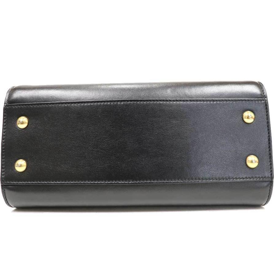 YSL イヴサンローラン ベイビーカバス 2WAY ハンドバッグ ブラック ロゴ SAINT LAURENT サンローラン ベイビーカバス 2WAY ハンドバッグ