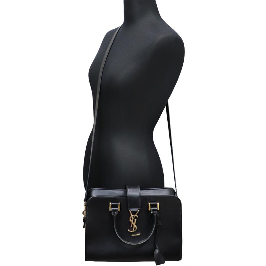 YSL イヴサンローラン ベイビーカバス 2WAY ハンドバッグ サンローラン ベイビーカバス 2WAYハンドバッグ ブラック 568853