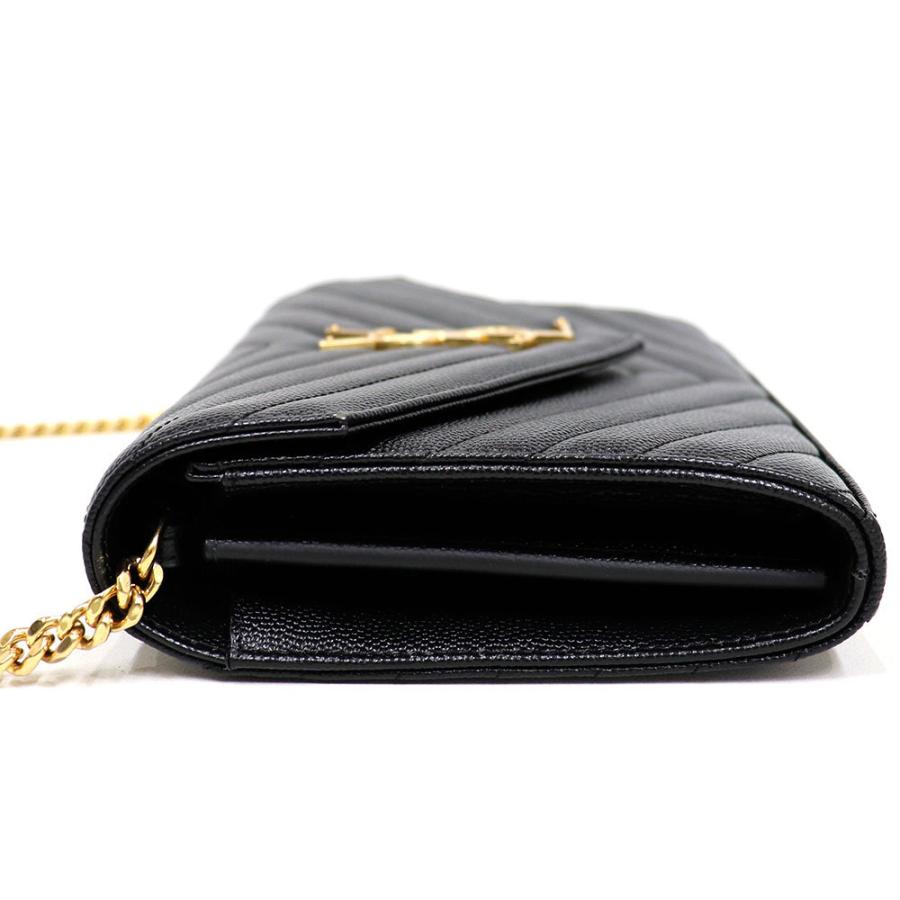 SAINT LAURENT サンローラン YSL モノグラム Vステッチ チェーン SAINT LAURENT サンローラン YSL モノグラム Vステッチ チェーン