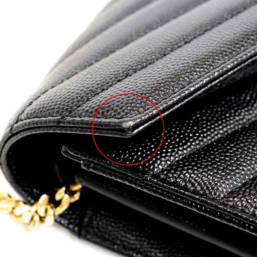 SAINT LAURENT サンローラン YSL モノグラム Vステッチ チェーン SAINT LAURENT サンローラン YSL モノグラム Vステッチ チェーン