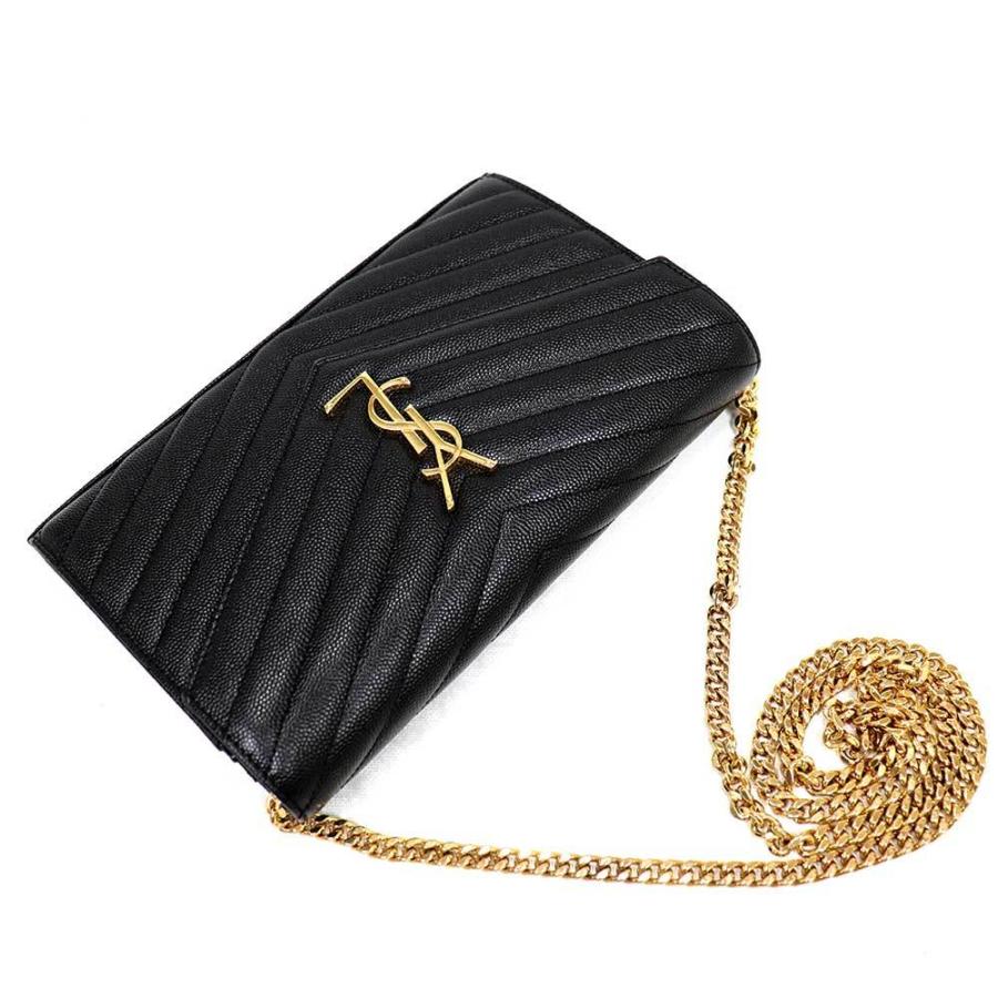 SAINT LAURENT サンローラン YSL モノグラム Vステッチ チェーン SAINT LAURENT サンローラン YSL モノグラム Vステッチ チェーン