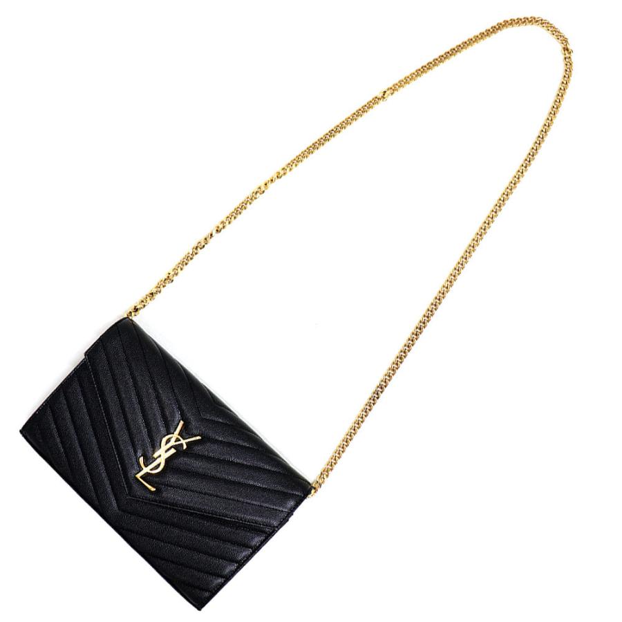 SAINT LAURENT サンローラン YSL モノグラム Vステッチ チェーン SAINT LAURENT サンローラン YSL モノグラム Vステッチ チェーン