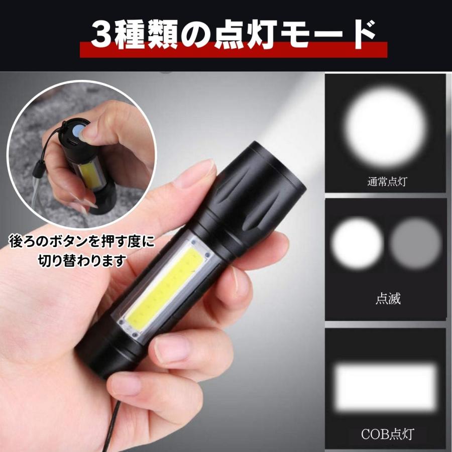 長くつく明るいハンディLED