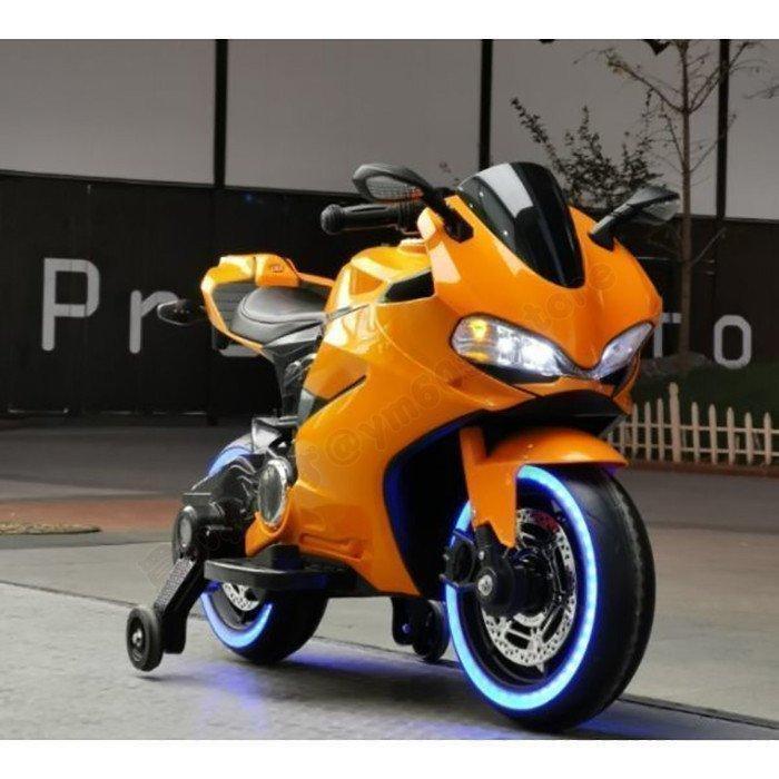 リアル三輪車 乗用玩具 子供用 電動バイク かっこいいオートバイク ワンタッチ起動 乗れる 三輪バイク 人気 