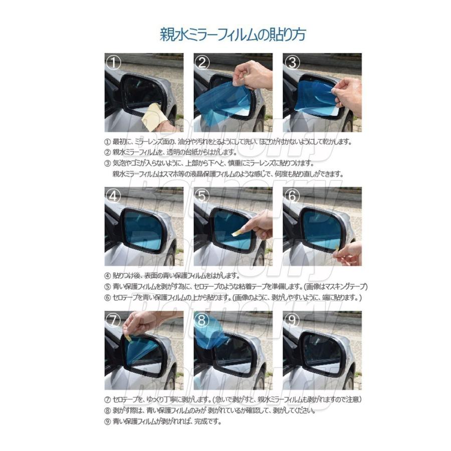 BATBERRY 親水ミラーフィルム マツダ CX-5 KF系 後期用 左右セット