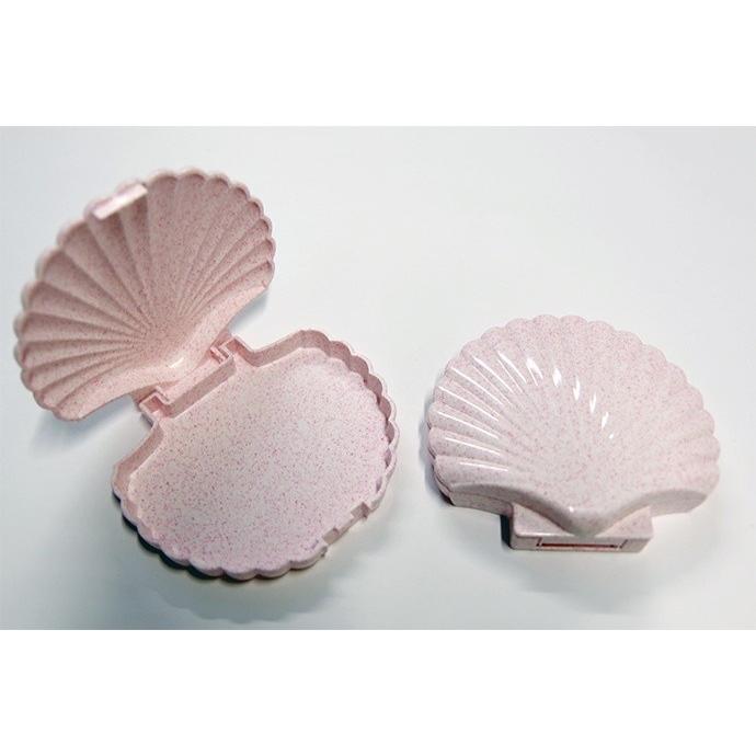 マウスピースケース貝殻仕上げ（オレンジ） 抗菌 矯正 : フジクラブ