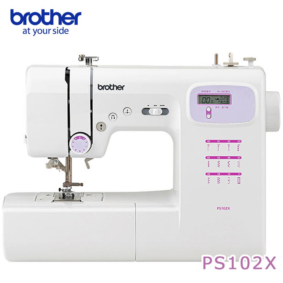 brother ブラザー 「PS102X」 CPN1101 ミシン 初心者向け コンピューターミシン 軽量 簡単操作 静音 12種類ステッチ 長期保証 |  | 01