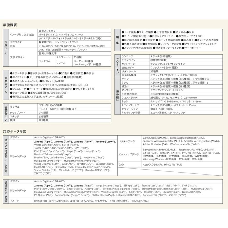 JANOME（ジャノメ） 「Artistic Digitizer アーティスティック