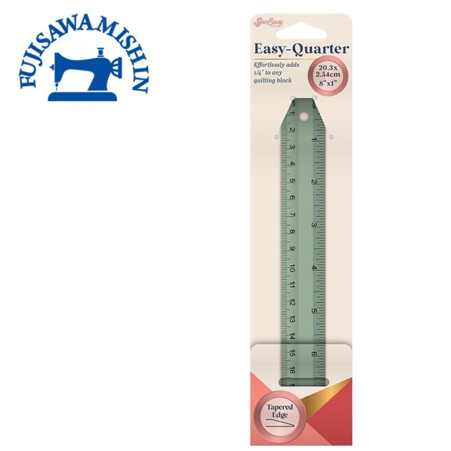 定吉 1/4インチ段差定規 (Easy-クオーター) : 藤沢ミシン - 通販 - Yahoo