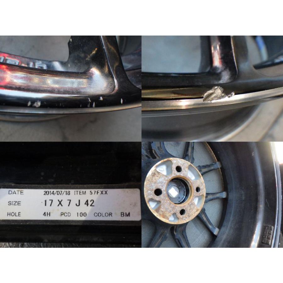 2932】B△送料無料△RAYS Gram Lights 57FXX△17x7.0J 4穴 PCD100 +42 