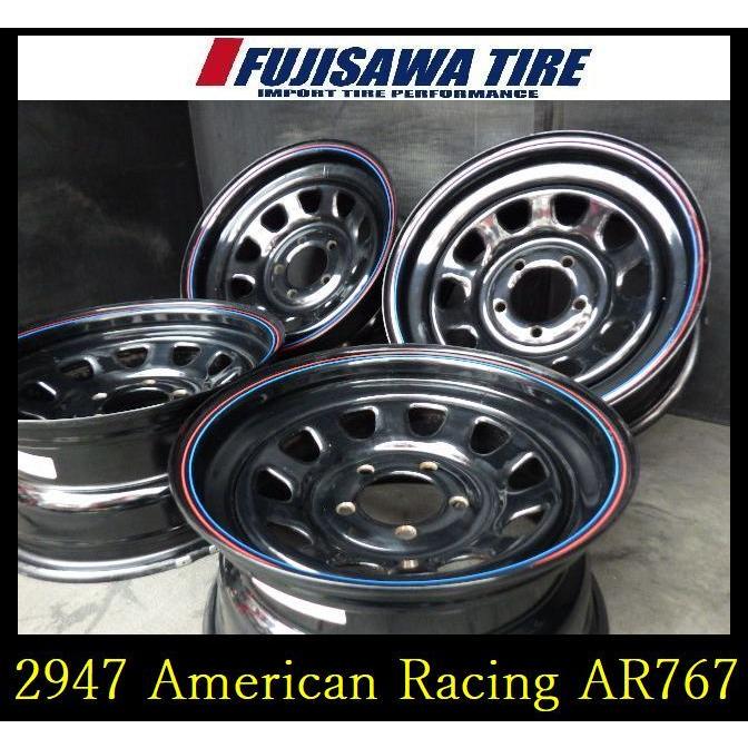 【2947】A 送料無料 American Racing AR767 鉄ホイール 15x7.0J 5穴 PCD114.3 +4 4本 ...