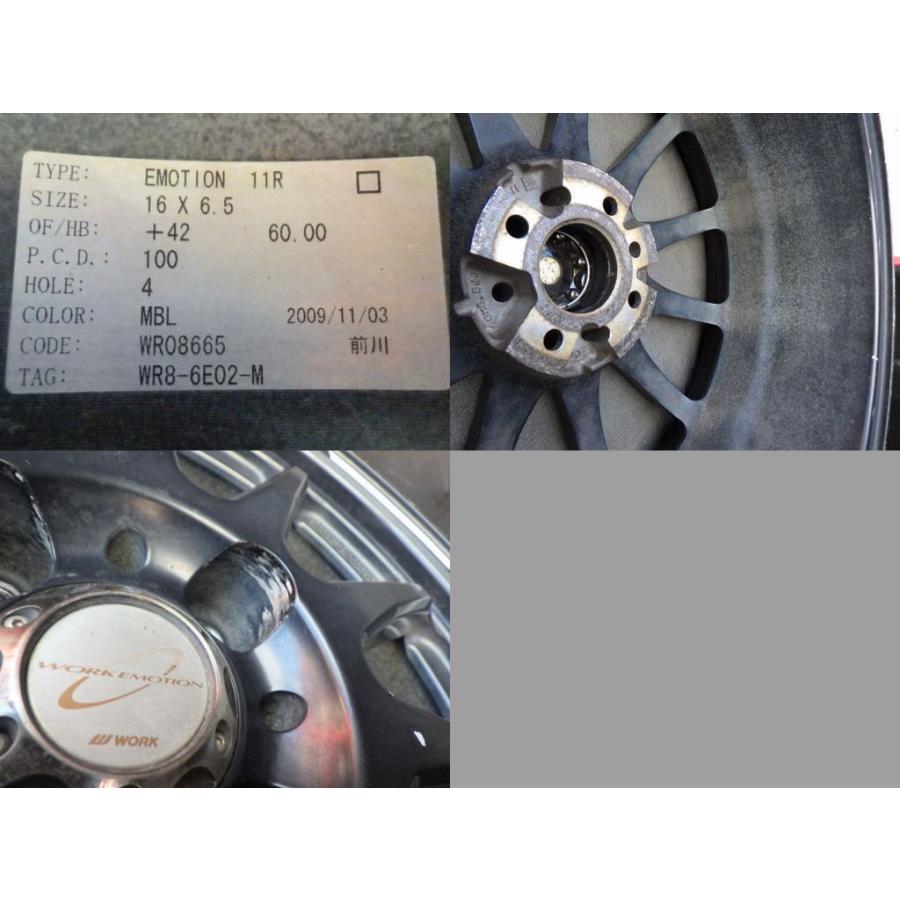 WORK 【3231】B送料無料△WORK EMOTION 11R△16x6.5J 4H 100 +42△4本