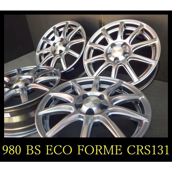 ECO FORME 【980】T8011133△BS CRS131ホイール△15x6J 5穴 PCD100 +38 
