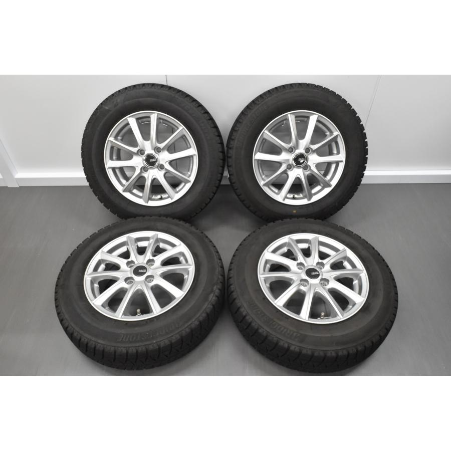 中古スタッドレスタイヤホイール4本セット】PREO 1455+45 4H100 