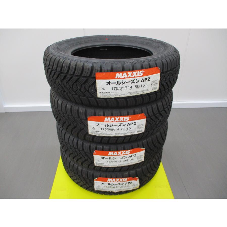 未使用タイヤ4本セット】MAXXIS オールシーズン AP2 175/65R14 2021年 
