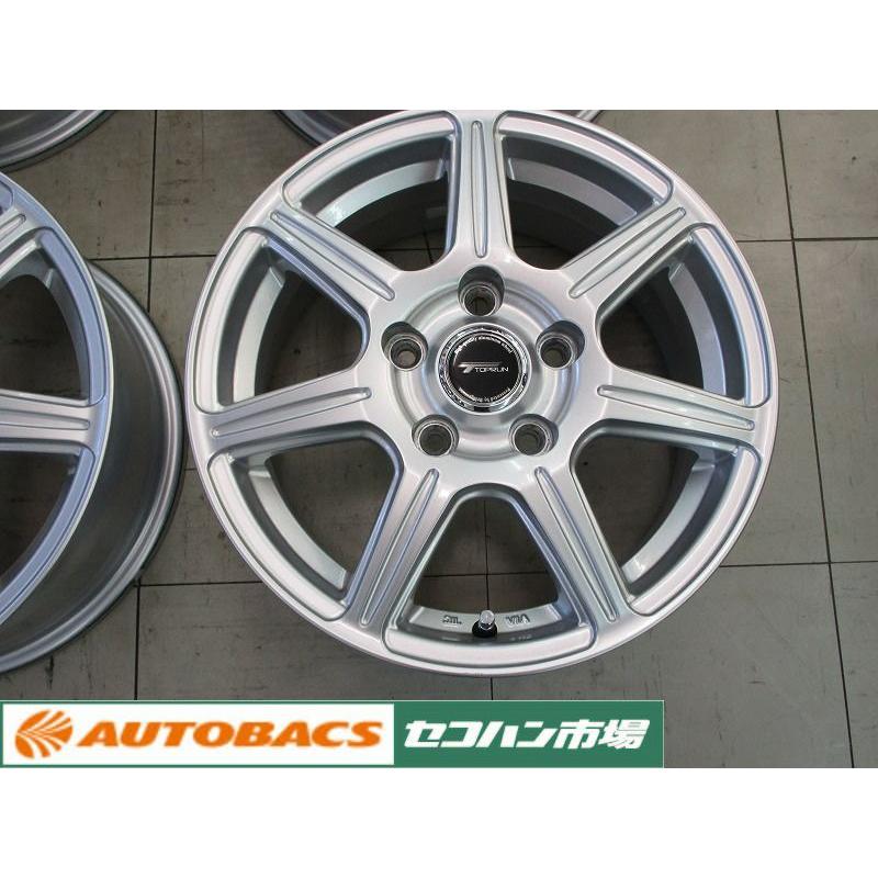 値下げ：中古品4枚セット）トップラン R7 15インチ6.0J+53 5穴PCD114 