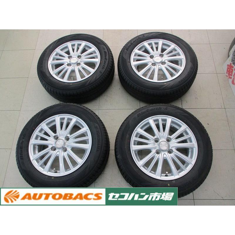 175/65R14 OFF+45リム5.5ホイル付き夏タイヤ4本 フィットGE6