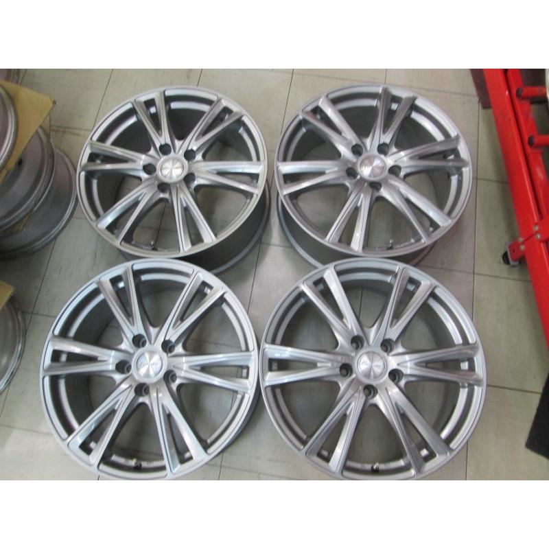 中古品4枚セット】エクシーダEX6 18インチ 7.5J+38/5穴 PCD114.3 