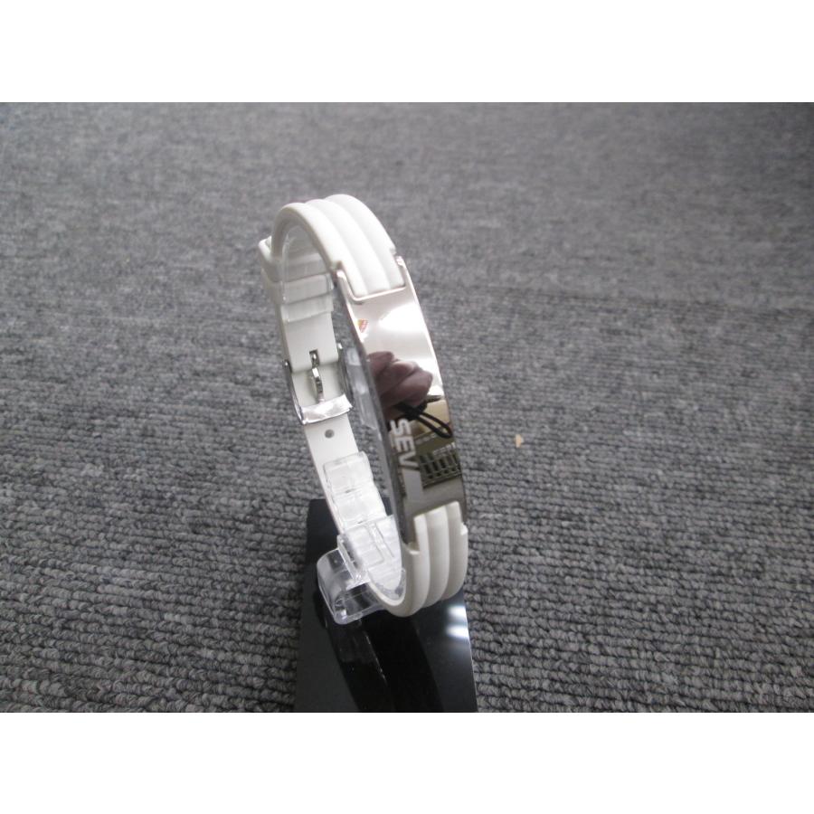 SEV セブ ライン ブレスレット2 ホワイト Lサイズ neuroid.uprrp.edu