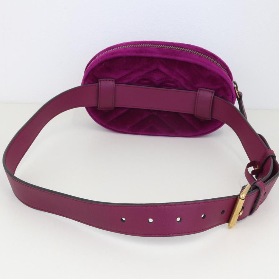GUCCI（グッチ） GGマーモント 476434 ベロア パープル ボディ 