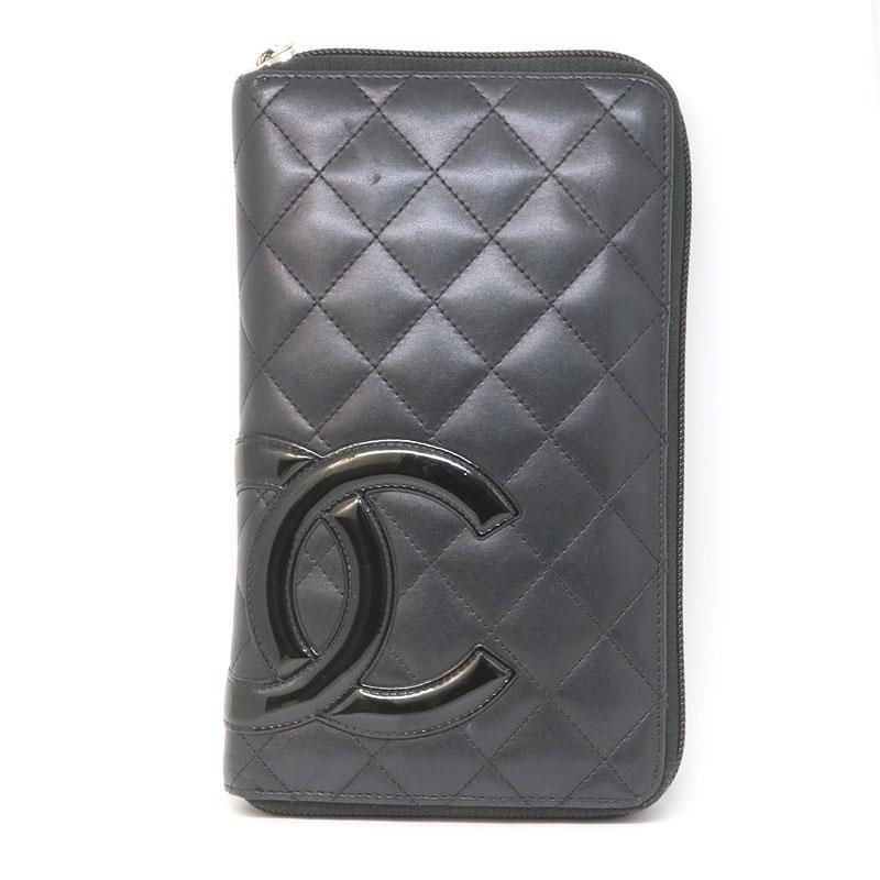 【美品】CHANEL カンボンライン ラウンドファスナー オーガナイザー CHANEL（シャネル） カンボンライン ラウンドファスナー