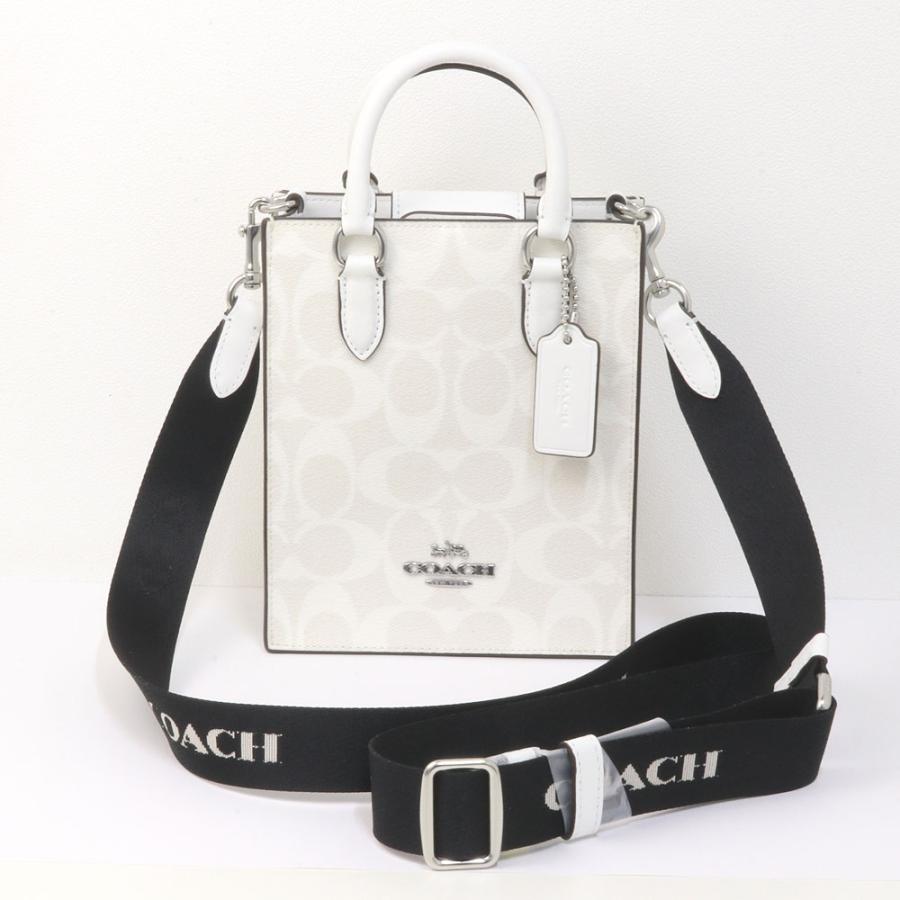 COACH コーチ ノース サウス ミニ トート・シグネチャー キャンバス 