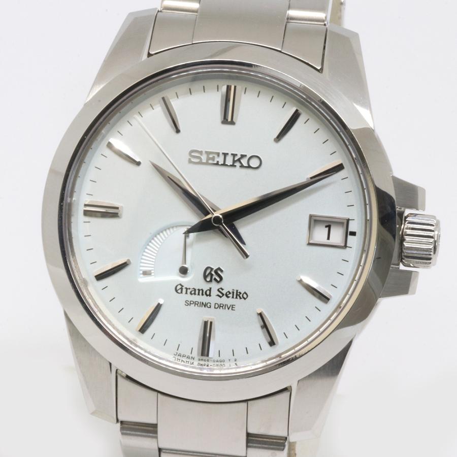 ☆良品★箱・保証書付き【SEIKO】セイコー グランドセイコー パワーリザーブ デイト SBGA027/9R65-0AG1 スプリングドライブ メンズ_708992【ev10】 Grand Seiko GrandSeiko グランドセイコー スプリングドライブ パワー
