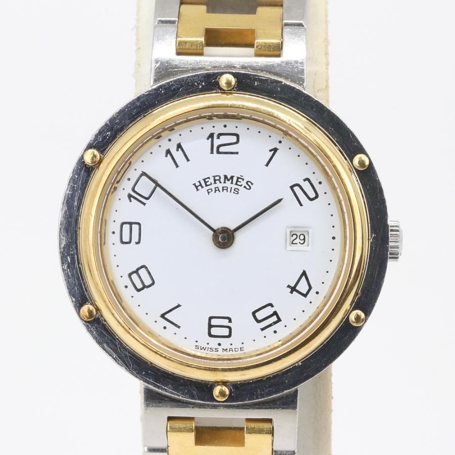 H Watch HERMES エルメス クリッパー 30mm クオーツ 腕時計 (質屋 藤千