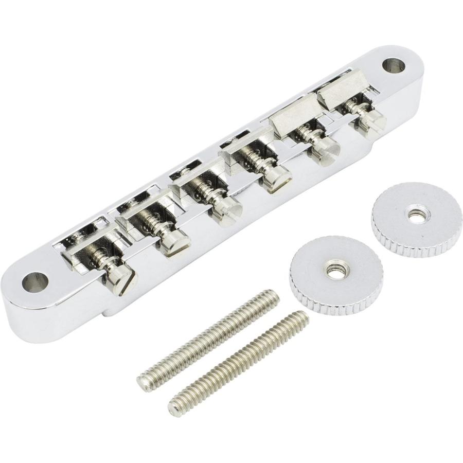 ブリッジ Bridge Set - ABR-1, Nonwired, Brass Saddles, Chrome [送料170円から 同梱可]