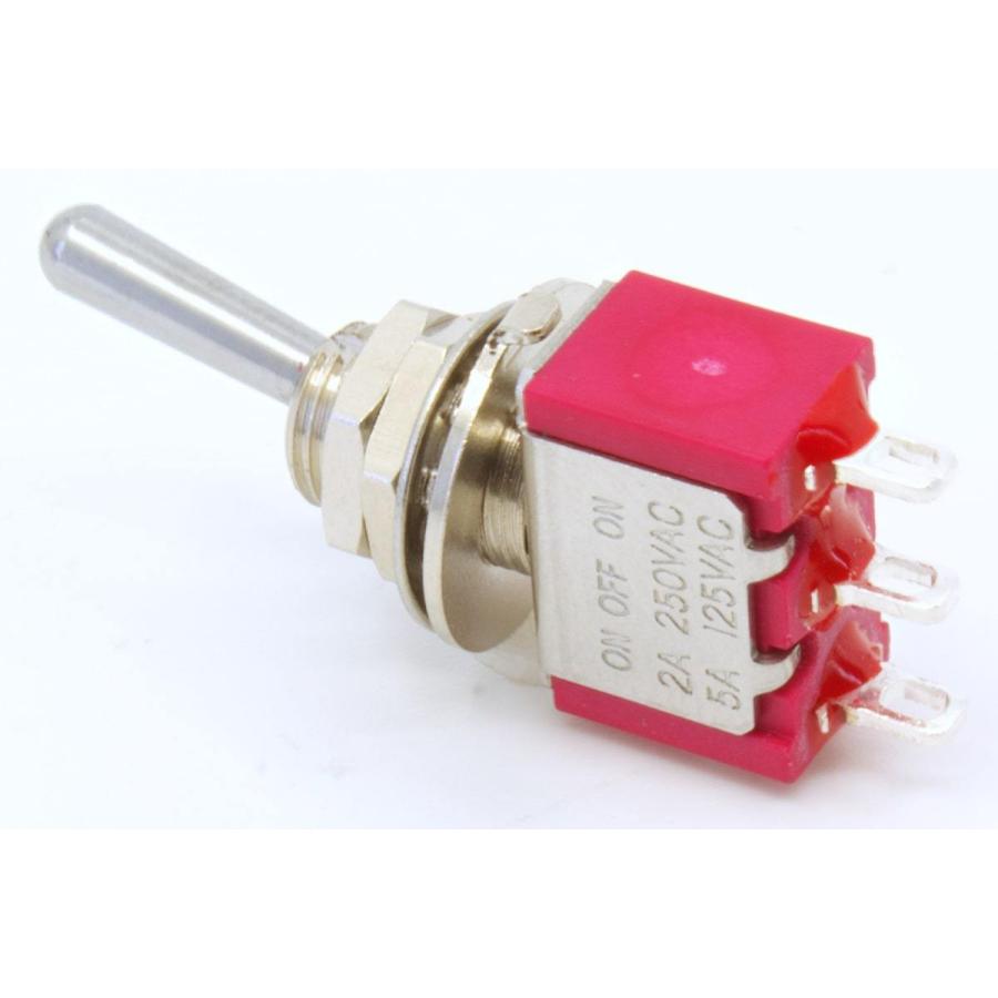 スイッチ Switch Carling, Mini Toggle, SPDT, 3 Position, Solder Lug [送料170