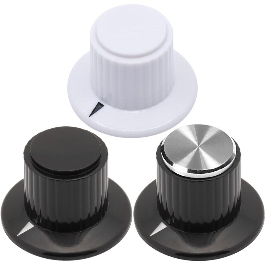 ノブ Knob - Plastic, Set Screw, Skirted w/ Arrow, 1.12'' Diameter, White (25) [送料200円から 同梱可]_7