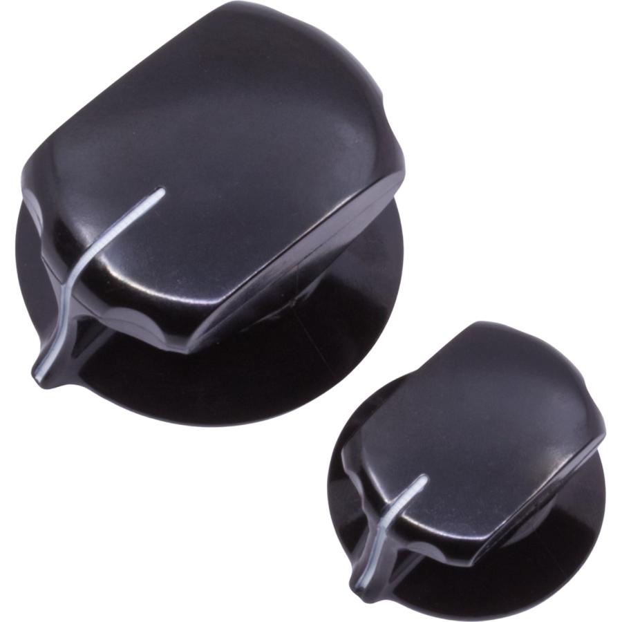 ノブ Knob - Phenolic, Set Screw, Rectangular RCA Style, Skirted