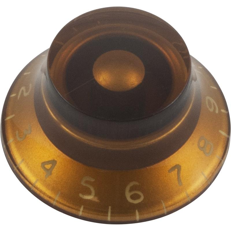 ノブ Knob - Top Hat, Gibson Style see-through, Amber [送料170円